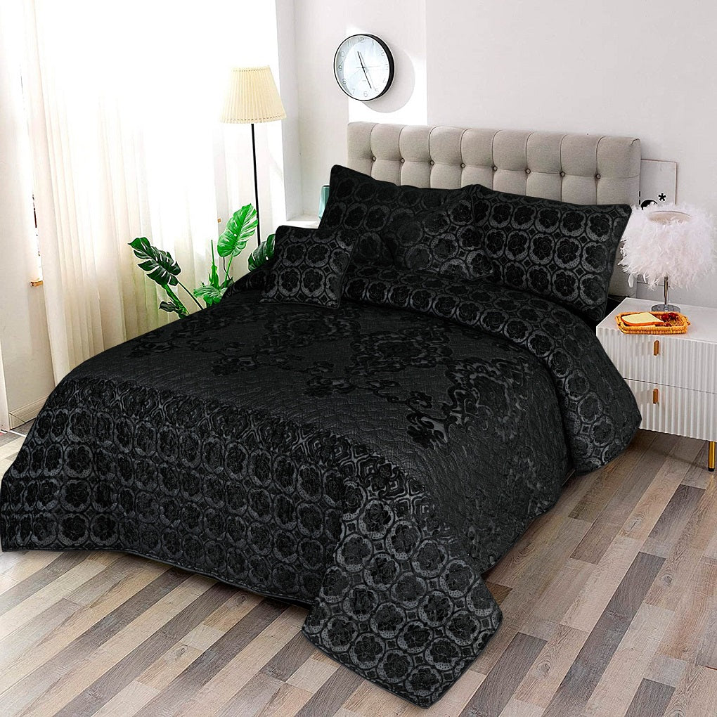 5pcs Fancy Quilted  Bed Sheets Set 443
