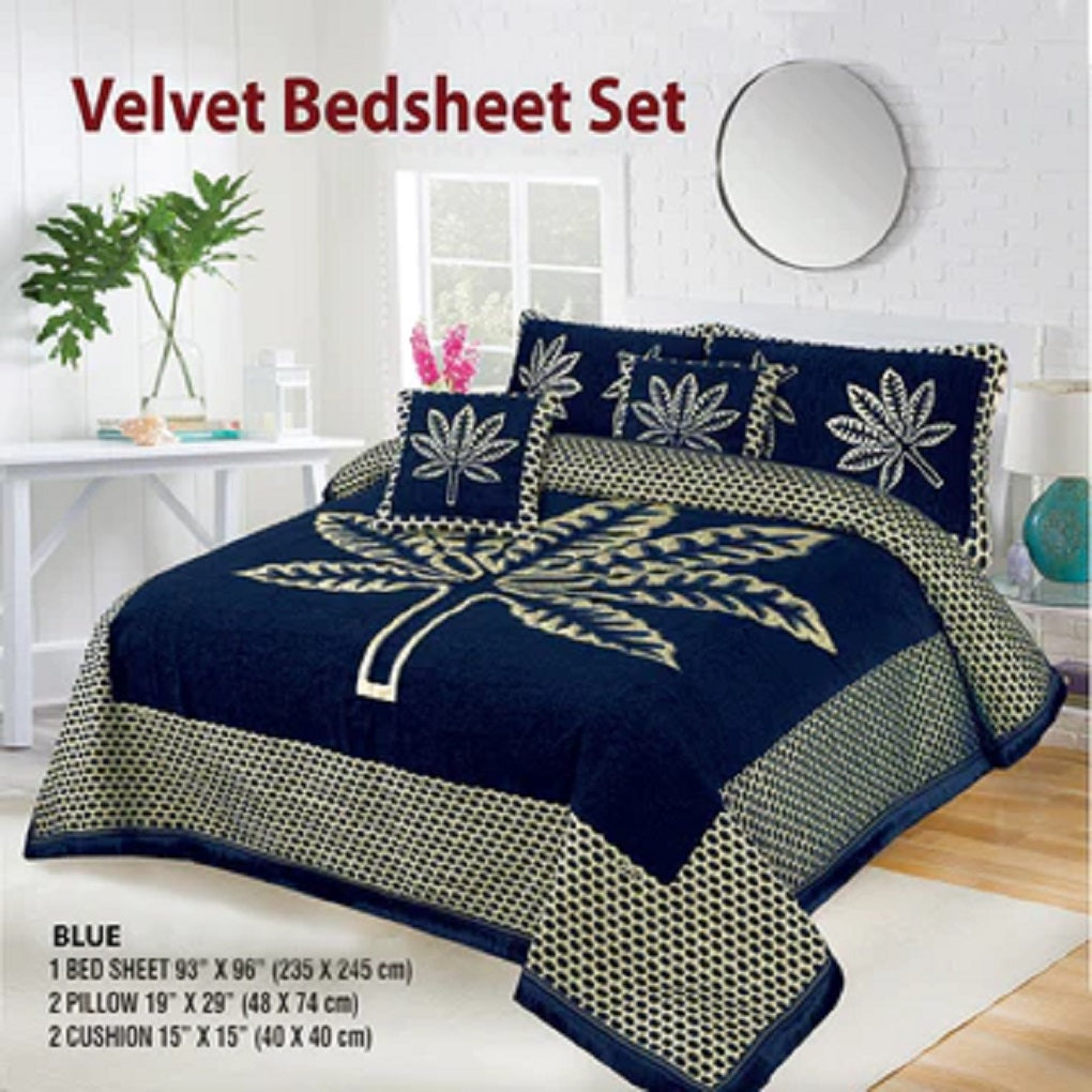 TuRKISH  Style Velvet Jacaurd BedSheet 447
