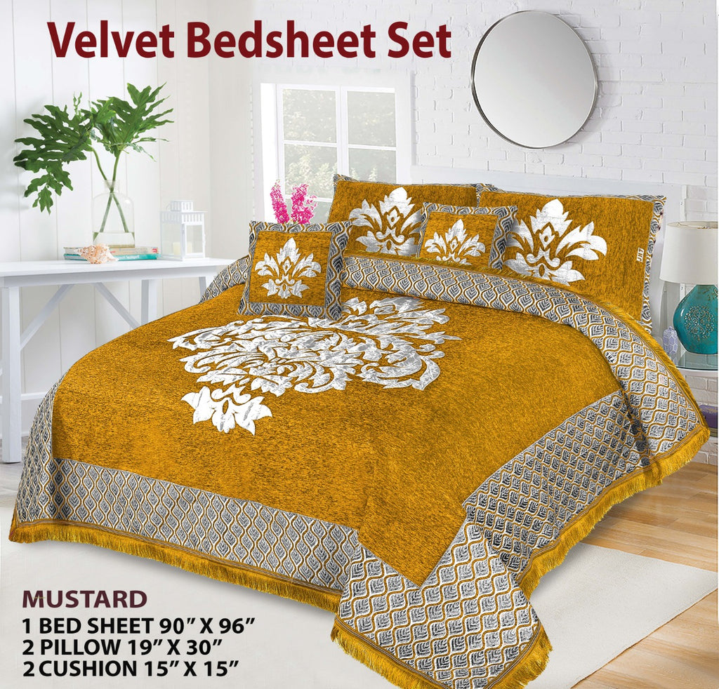 Velvet Bedsheet Set 418